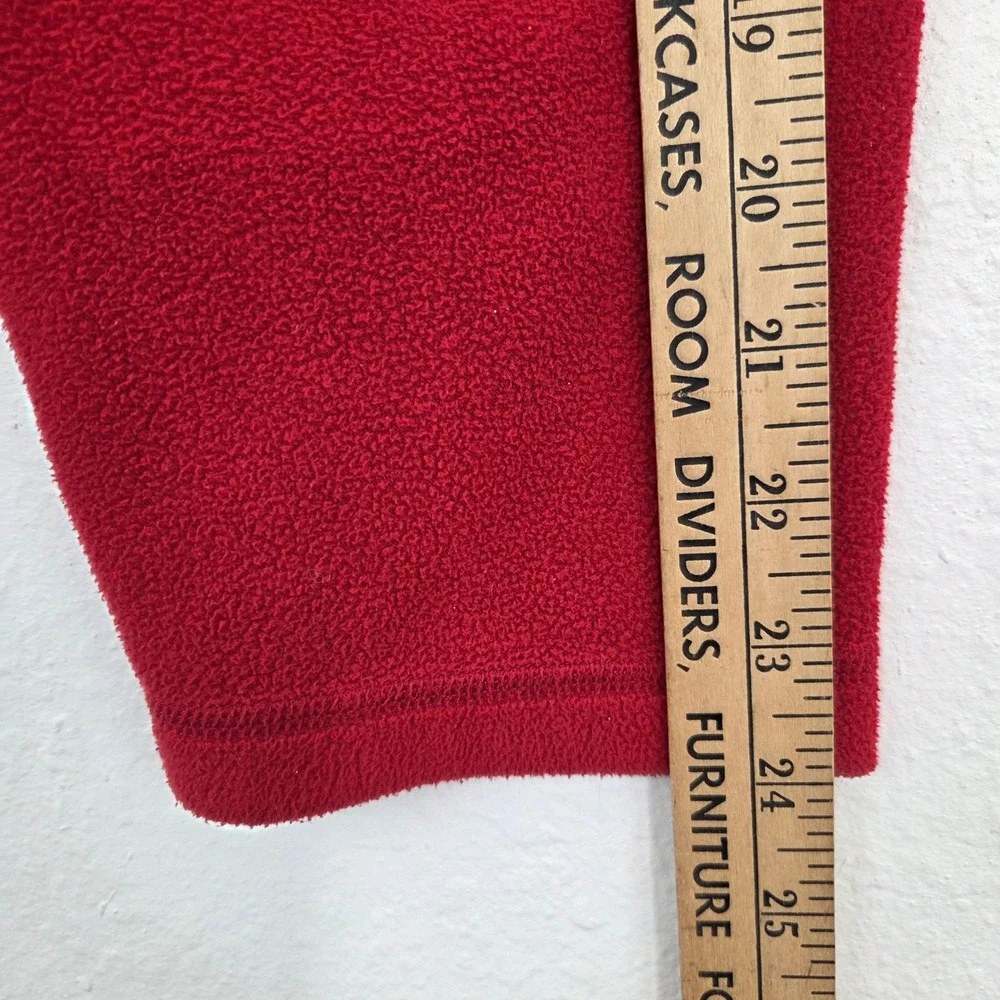 The‎ North Face Fleece Mens XL Red Quarter Zip TKA 100 Pullover Fair